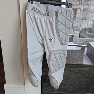 Adidas Padded Sports Pants - White/Gray